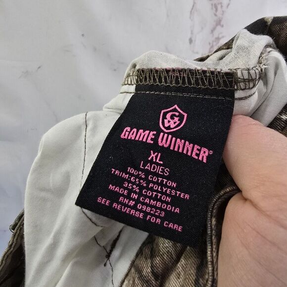 Game Winner Pants Womens XL X 30 Camo Hunting Realtree Woodland Oak Pine Forest - Picture 3 of 11